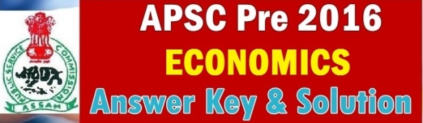 APSC Answer Key Eco